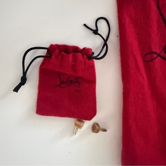 CHRISTIAN LOUBOUTIN Nude Patent Leather Pumps Red Sole Heels 37.5 - Picture 4 of 15